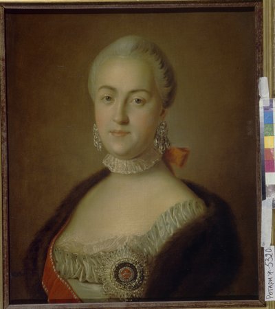 Ritratto della Granduchessa Yekaterina Alexeyevna, 1761 da Pietro Antonio Rotari