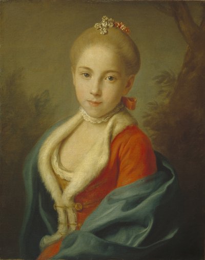 Ritratto della Principessa Caterina di Holstein-Beck 1750-1811, 1760-1762 da Pietro Antonio Rotari