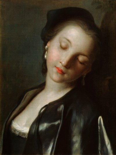Giovane donna addormentata, metà XVIII secolo da Pietro Antonio Rotari