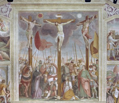 Crocifissione (affresco) da Pietro Baschenis