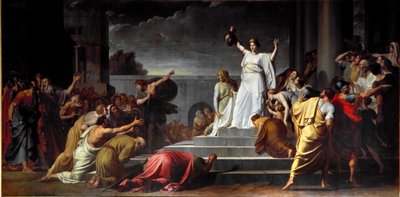 Giuditta mostra la testa decapitata di Oloferne al popolo (1796) da Pietro Benvenuti