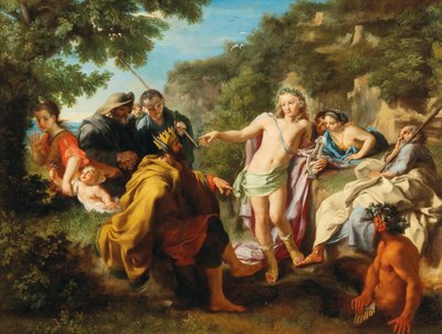 Il giudizio di Mida, primo terzo del XVIII sec. da Pietro Bianchi