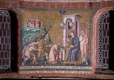 Adorazione dei Magi, mosaico dell