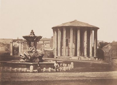 Tempio di Vesta, anni 1850 da Pietro Dovizielli