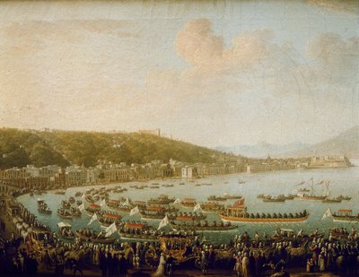 La partenza di Carlo III di Spagna dalla baia di Napoli da Pietro Fabris