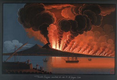La terribile eruzione del Vesuvio da Pietro Fabris