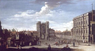 Vecchio Whitehall e Giardini Privati da Pietro Fabris