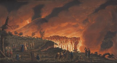 Tavola XXXVIII da Campi Phlegraei: Osservazioni sui vulcani delle due Sicilie di William Hamilton, 1776 da Pietro Fabris