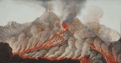 Tavola X da Campi Phlegraei: Osservazioni sui vulcani delle due Sicilie di William Hamilton, 1776 da Pietro Fabris