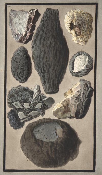 Campioni di materia vulcanica, da 