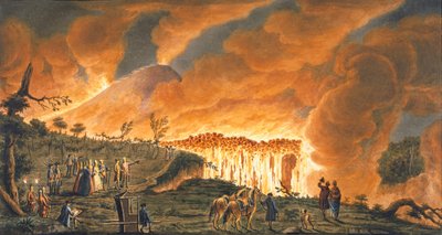 Veduta di Hamilton che scorta le loro maestà siciliane l