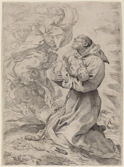 San Francesco con il Bambino Gesù da Pietro Faccini