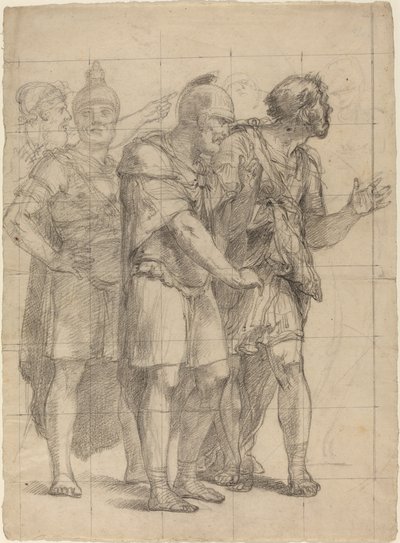 Quattro guerrieri in piedi da Pietro Fancelli
