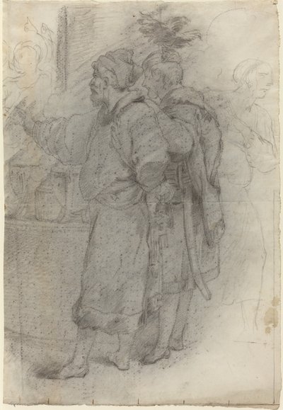Due cortigiani in piedi da Pietro Fancelli