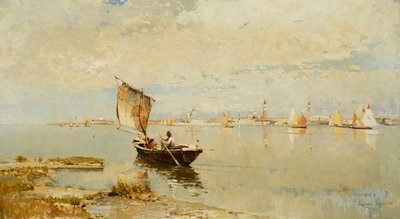 Sulla laguna, 1882 da Pietro Fragiacomo