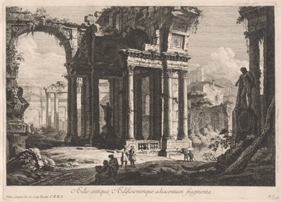 Frammenti di edifici antichi e adiacenti da Pietro Gaspari