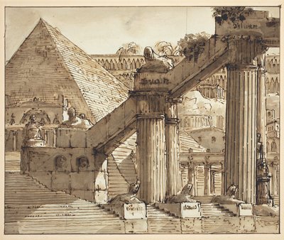Scenografia egiziana da Pietro Gonzaga