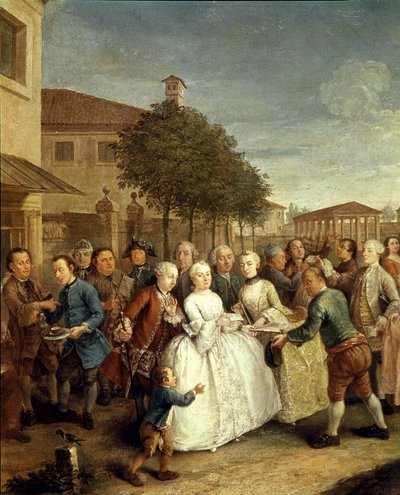 Una festa a Villa Widmann, c.1750 da Pietro Longhi