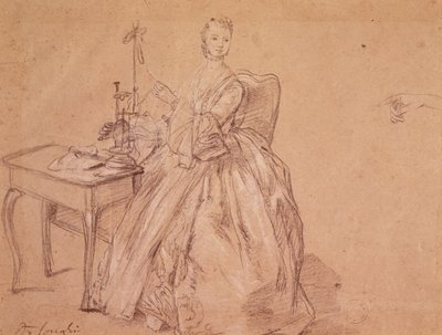 Una donna che fila da Pietro Longhi
