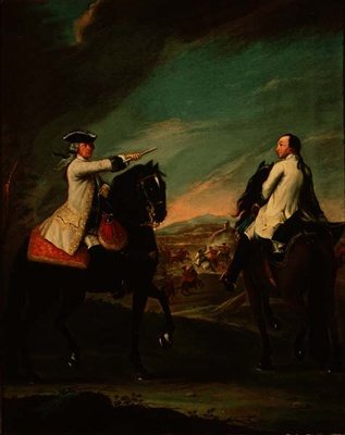 Guglielmo de Montfort e il suo assistente di campo da Pietro Longhi