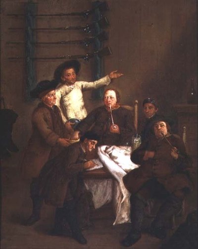 I Cacciatori che Tirano i Numeri da Pietro Longhi