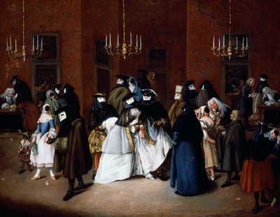 Il Ridotto di Venezia, c.1750 da Pietro Longhi