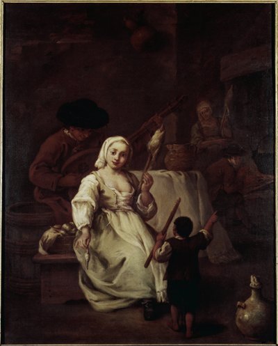 La filatrice da Pietro Longhi