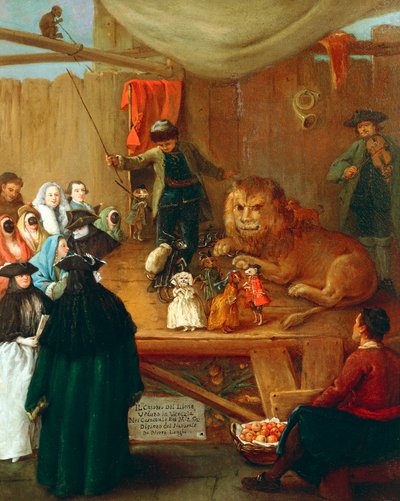 La cabina del leone, olio su tela da Pietro Longhi