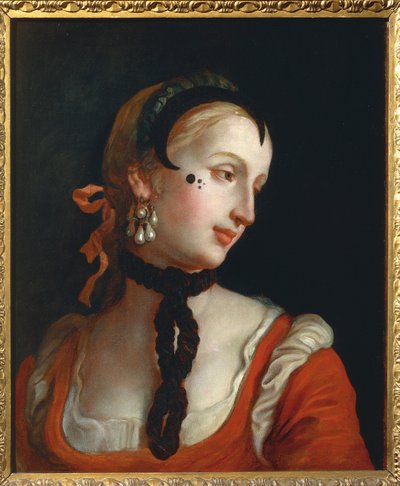 Venezia: Donna con neo da Pietro Longhi