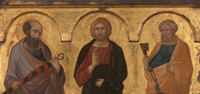Cristo tra i Santi Paolo e Pietro, c.1320 da Pietro Lorenzetti