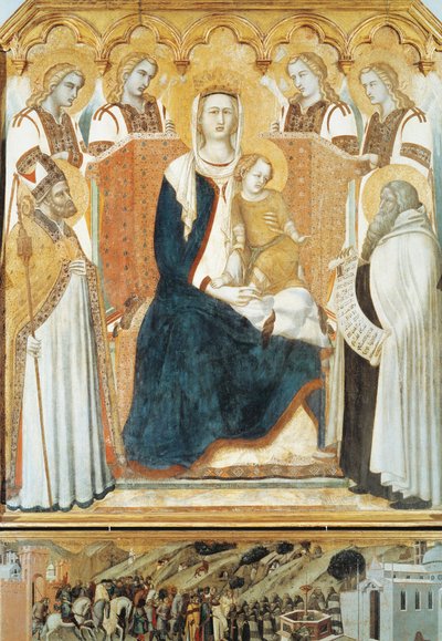 Madonna con angeli e santi da Pietro Lorenzetti