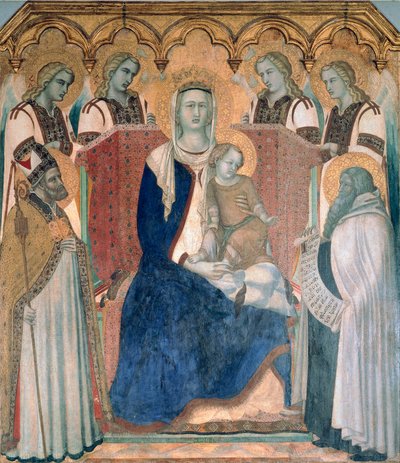 Madonna e Bambino, Santi e Angeli da Pietro Lorenzetti