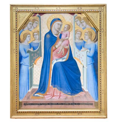 Madonna col Bambino in trono con otto angeli da Pietro Lorenzetti
