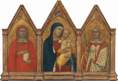 Madonna col Bambino con il Cristo benedicente e i santi Maria Maddalena e ..., probabilmente 1340 da Pietro Lorenzetti
