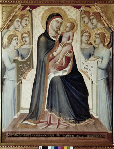 Madonna col Bambino in trono con angeli da Pietro Lorenzetti