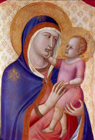 Madonna in gloria (dettaglio) da Pietro Lorenzetti