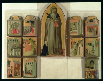Scene dalla vita della Beata Umiltà, c.1341 (dettaglio) da Pietro Lorenzetti