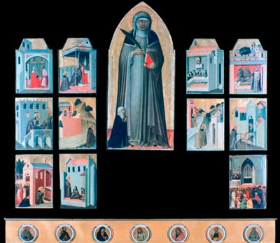La beata umiltà e undici storie della sua vita, c1306-1348 da Pietro Lorenzetti
