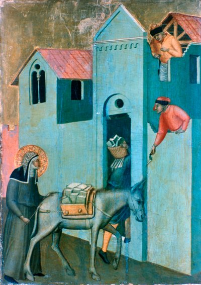 La Beata Umiltà e undici storie della sua vita, (dettaglio), c. 1306-1348 da Pietro Lorenzetti