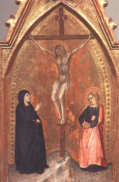 La crocifissione con la Vergine Maria e Giovanni il Teologo, c.1330 da Pietro Lorenzetti