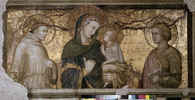 La Vergine e il Bambino tra San Giovanni e San Francesco da Pietro Lorenzetti
