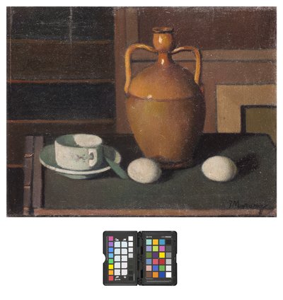 Natura morta con uova, 1924 da Pietro Marussig