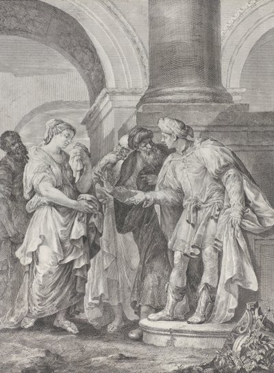 Daniele discute con gli anziani mentre Susanna sta a sinistra da Pietro Monaco