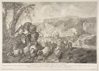 Partenza di David il Pastore dalla Casa di Suo Padre, 1743-63 da Pietro Monaco