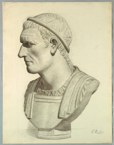 Busto di un senatore romano (riproduzione da un calco in gesso) da Pietro Montana