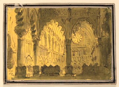 Scenografia, interno di chiesa da Pietro Narducci