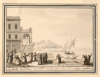 Scenografia, porto marittimo da Pietro Narducci