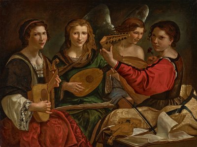 Suonatori di liuto e un angelo da Pietro Paolini