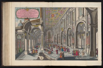 Interno della Basilica di San Giovanni in Laterano a Roma da Pietro Paolo Girelli