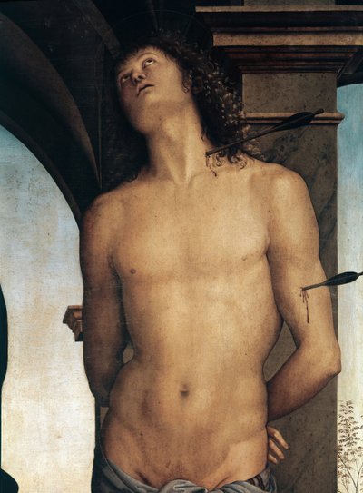 (dettaglio) di San Sebastiano da Pietro Perugino
